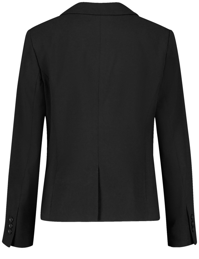 Gerry Weber Classic blazer with a lapel collar Blazere Svarte | CDBX6625