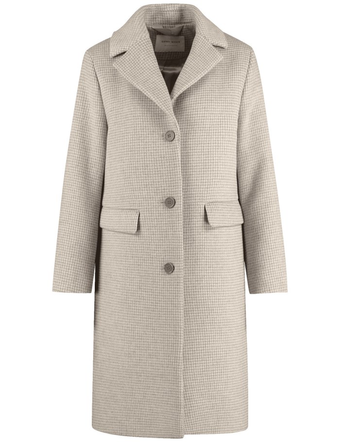 Gerry Weber Classic coat with a percentage of wool Jakker Beige | NTEK1686