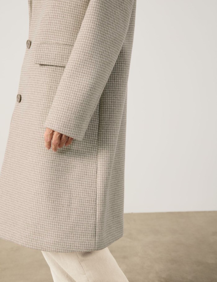 Gerry Weber Classic coat with a percentage of wool Jakker Beige | NTEK1686