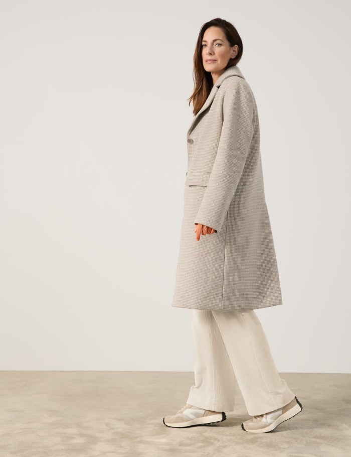 Gerry Weber Classic coat with a percentage of wool Jakker Beige | NTEK1686