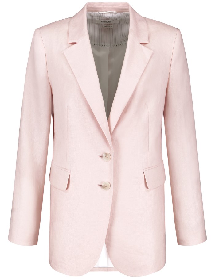 Gerry Weber Classic linen blazer Blazere Rosa | DNFX8992