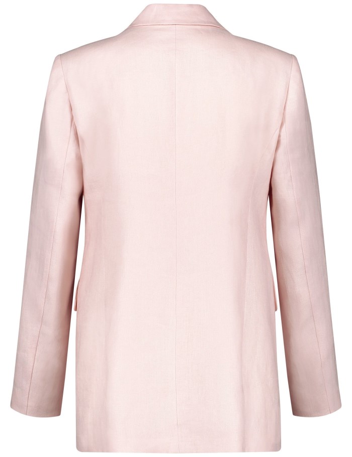 Gerry Weber Classic linen blazer Blazere Rosa | DNFX8992