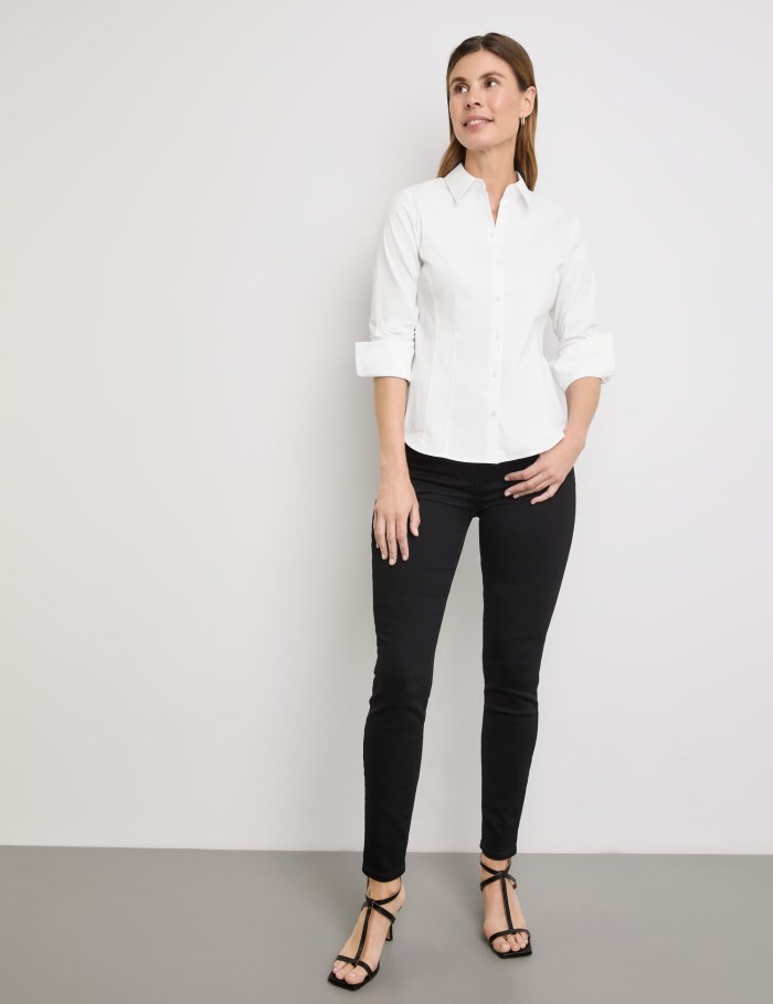 Gerry Weber Classic shirt blouse Bluse Hvite | NTVF6185