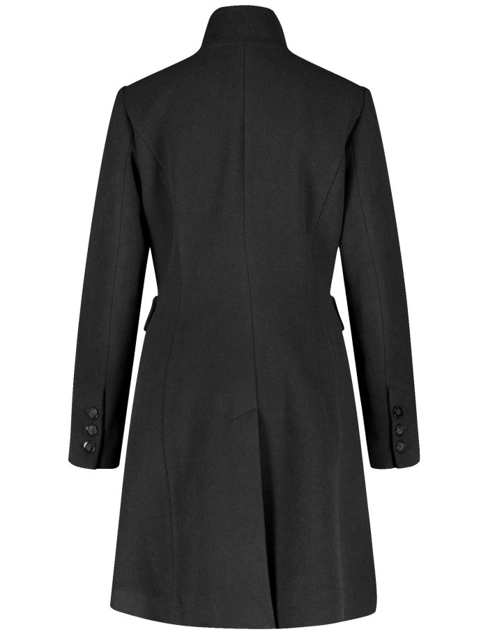 Gerry Weber Classic short coat with wool Jakker Svarte | IUZE3559