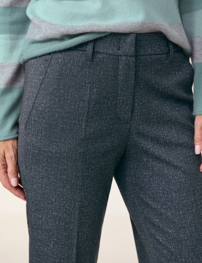 Gerry Weber Cloth trousers KIR꞉STY CITYSTYLE Bukser Grå | OKAV3977