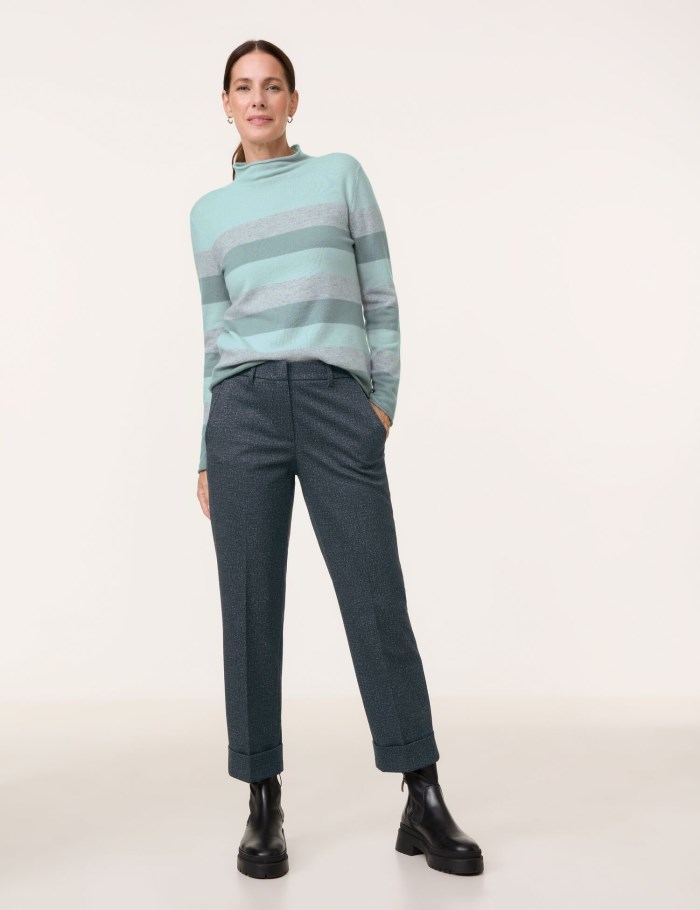 Gerry Weber Cloth trousers KIR꞉STY CITYSTYLE Bukser Grå | OKAV3977