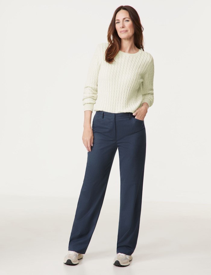 Gerry Weber Cloth trousers MIR꞉JA WIDE LEG Bukser Blå | BKOB4810