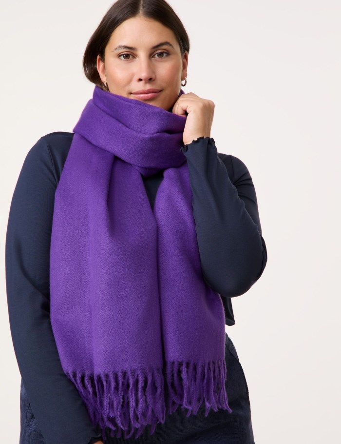 SAMOON Cosy scarf Skjerf Lilla | OBIJ9306