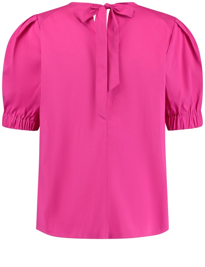 TAIFU Cotton blouse with voluminous sleeves Bluse Rosa | IGTF5931