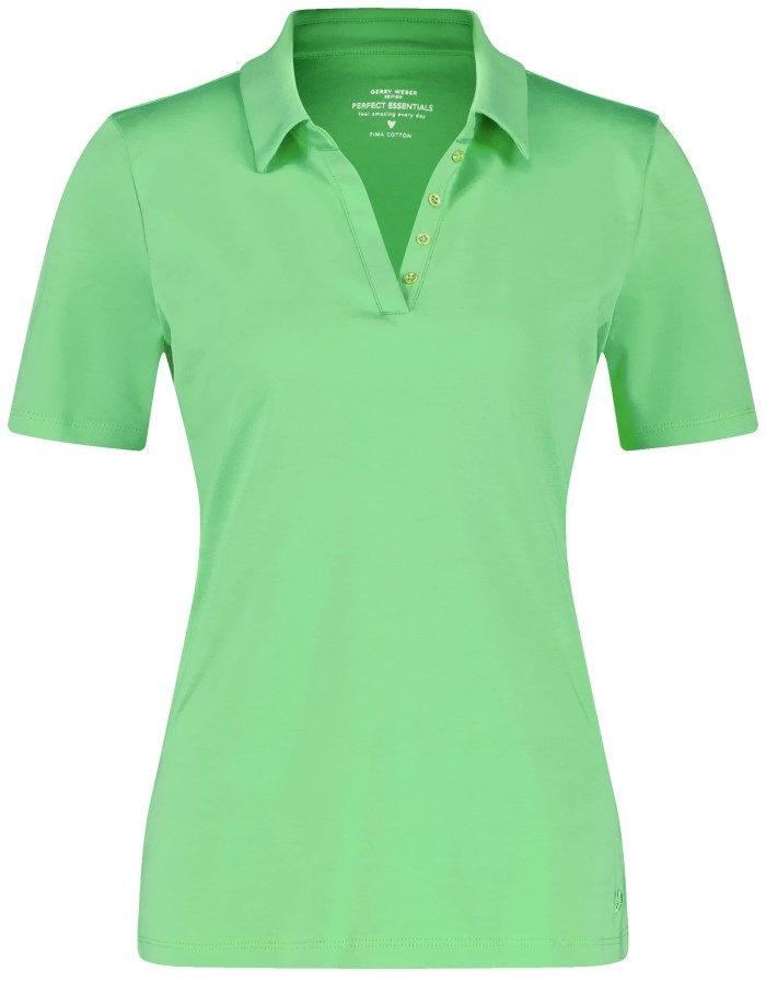 Gerry Weber Cotton polo shirt T-skjorte Grønn | THWN6222