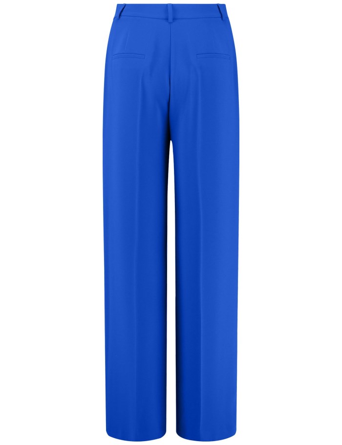 TAIFU Crease-resistant trousers with a wide leg Bukser Blå | OLXW2752