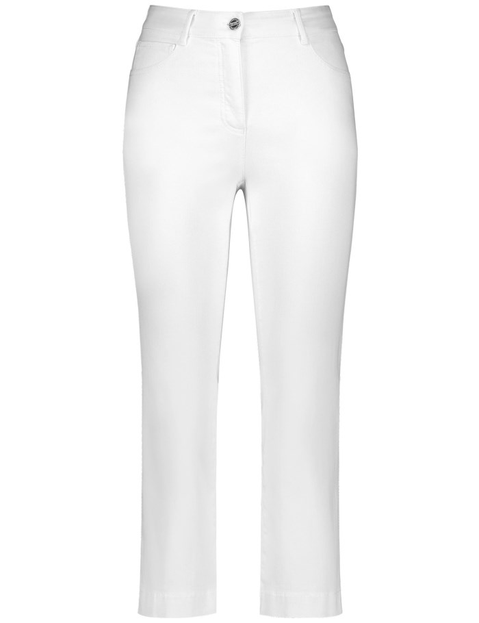 Gerry Weber Cropped 7/8-length jeans Bukser Hvite | BPDT3694