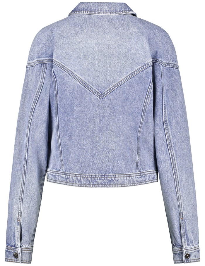 TAIFU Denim biker jacket Jakker Blå | DNHK2390