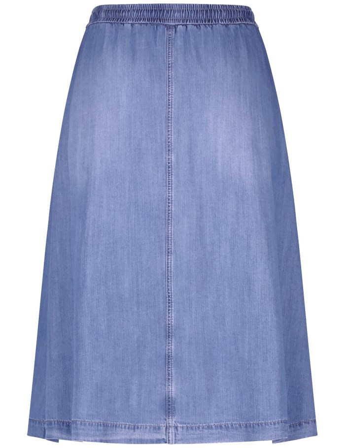 Gerry Weber Denim skirt in an A-line design Skjørt Blå | ASNY2098