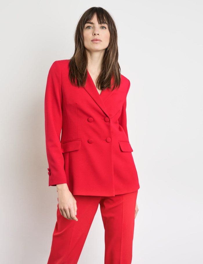 TAIFU Double-breasted blazer Blazere Rød | NUFQ9210