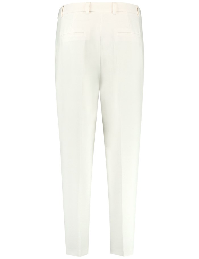 TAIFU Elegant 7/8-length trousers in a slim fit Bukser Hvite | WKEQ2660