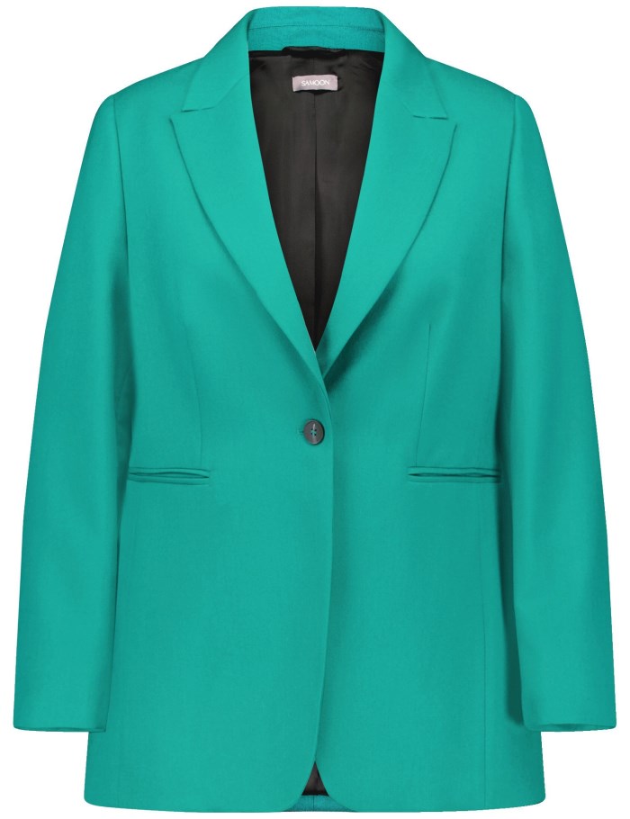 SAMOON Elegant blazer Blazere Blå | ZWZC6430