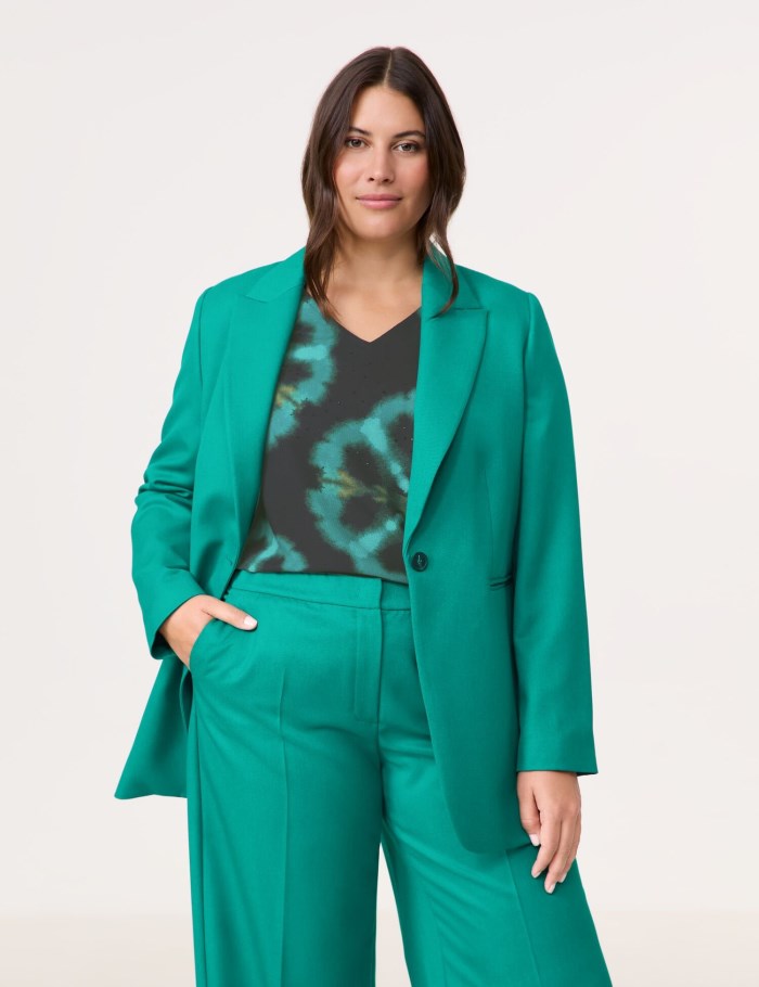 SAMOON Elegant blazer Blazere Blå | ZWZC6430