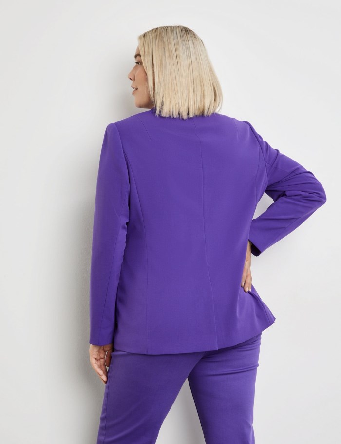 SAMOON Elegant blazer with stretch for comfort Blazere Lilla | EKGV5422