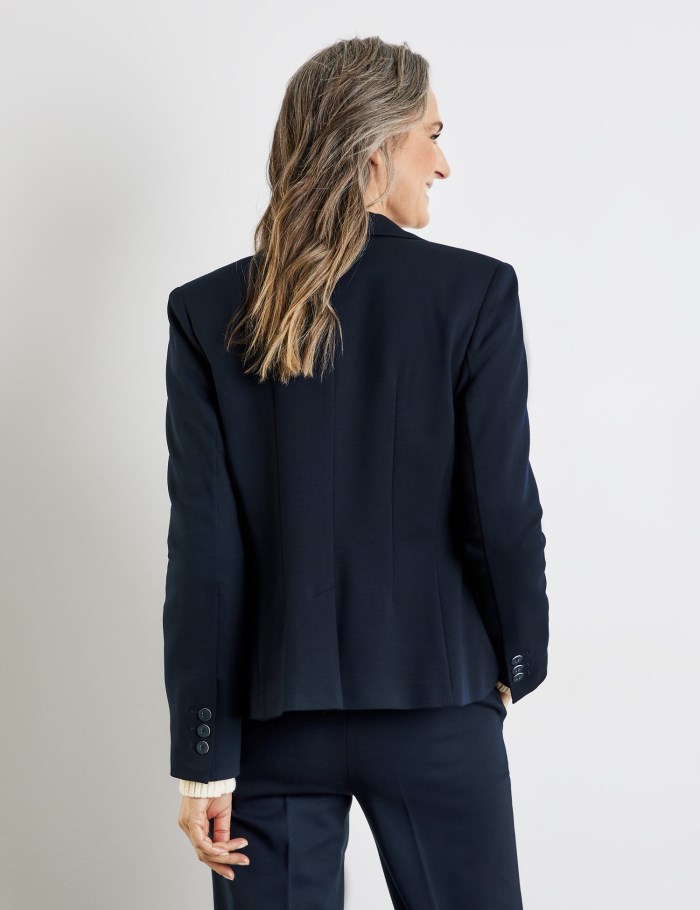 Gerry Weber Elegant blazer with stretch for comfort Blazere Blå | NEWB9218