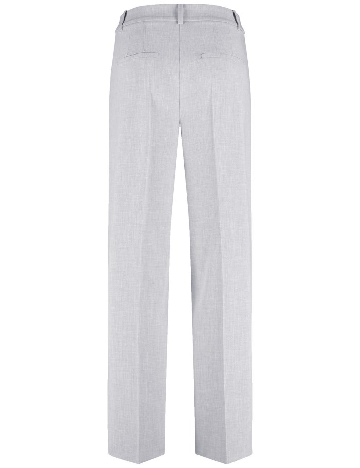 Gerry Weber Elegant cloth trousers with a wide leg Bukser Grå | GDMP0649