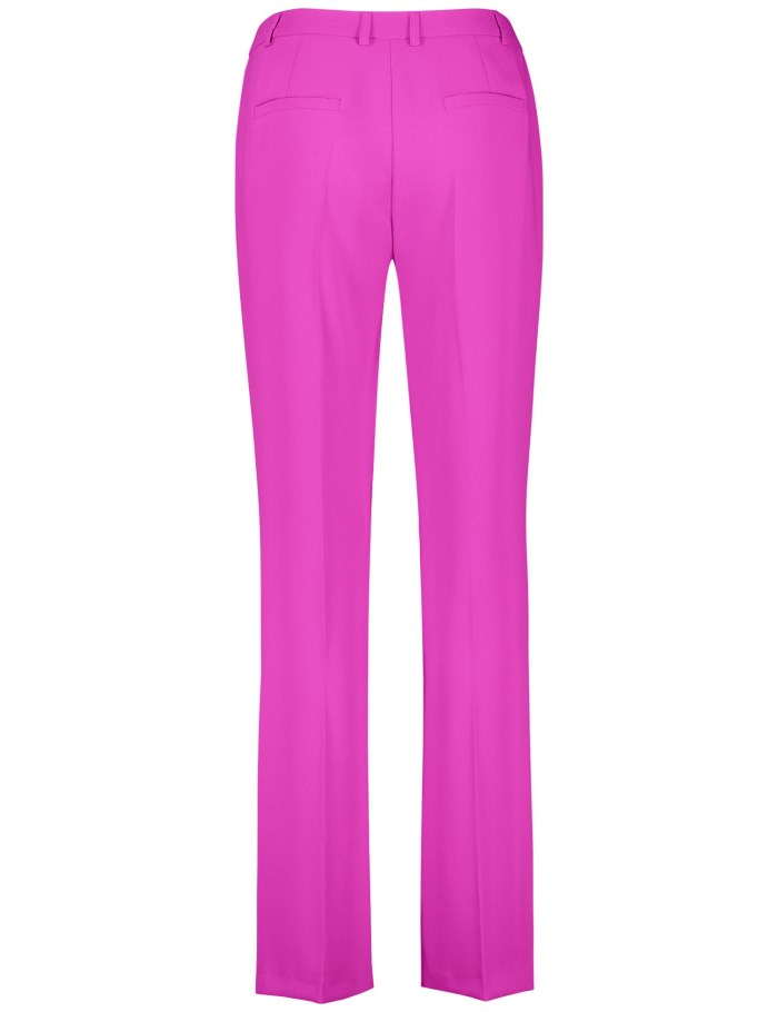 TAIFU Elegant flared trousers Bukser Rosa | BGPY0289