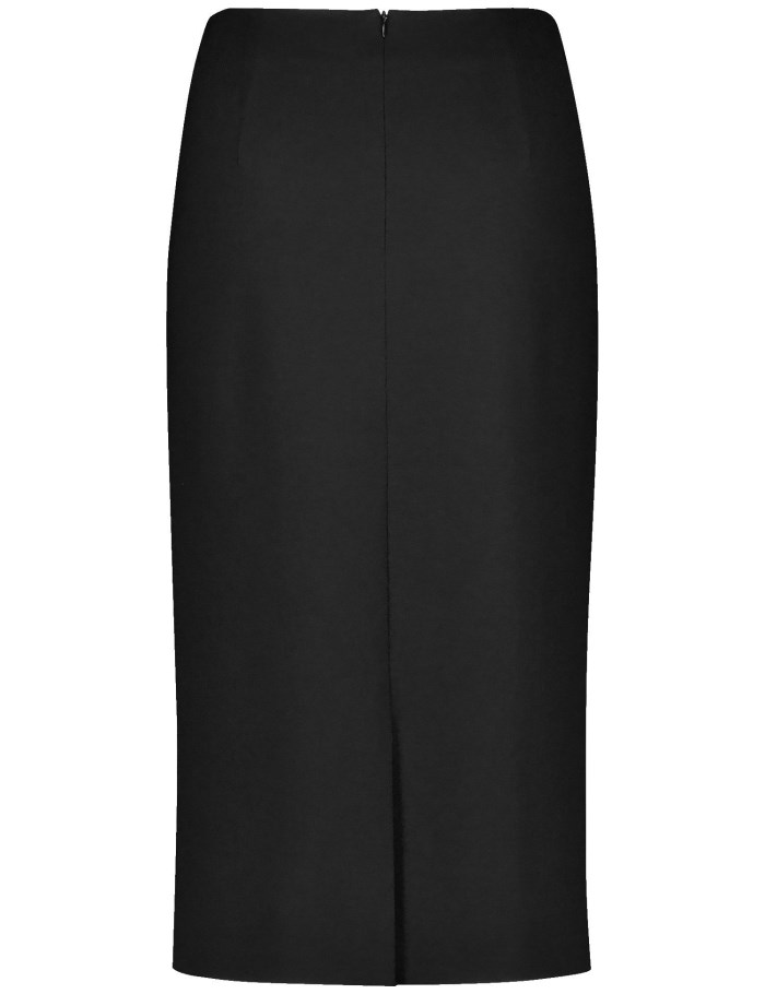 Gerry Weber Elegant pencil skirt with a belt detail Skjørt Svarte | FGXD0250