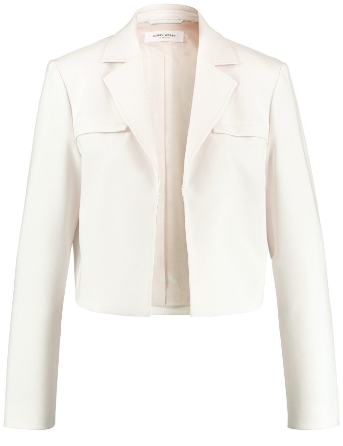 Gerry Weber Elegant short blazer Blazere Hvite | CGNT7783