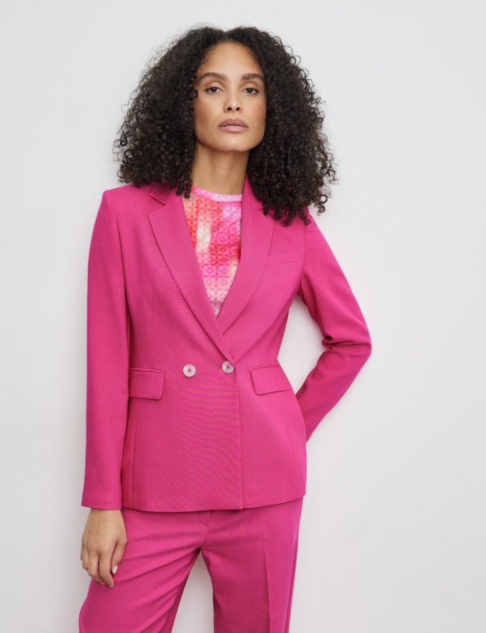 Gerry Weber Elegant textured blazer Blazere Rosa | HIXR6775