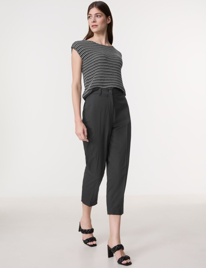 Gerry Weber Elegant trousers KIR꞉STY CITYSTYLE Bukser Svarte | GNBY3555