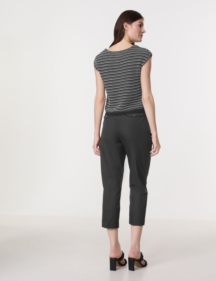 Gerry Weber Elegant trousers KIR꞉STY CITYSTYLE Bukser Svarte | GNBY3555