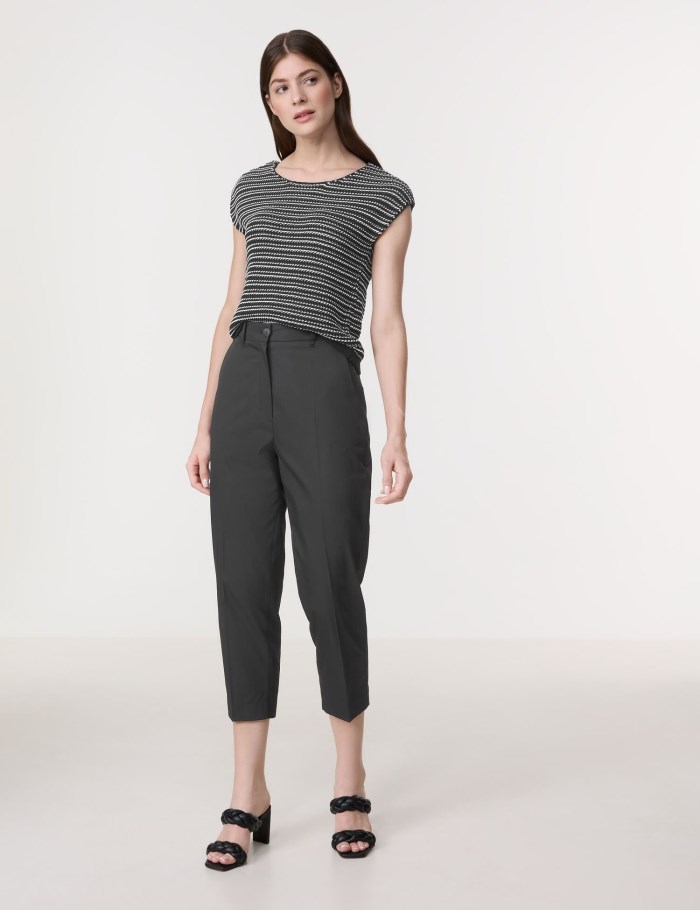 Gerry Weber Elegant trousers KIR꞉STY CITYSTYLE Bukser Svarte | GNBY3555