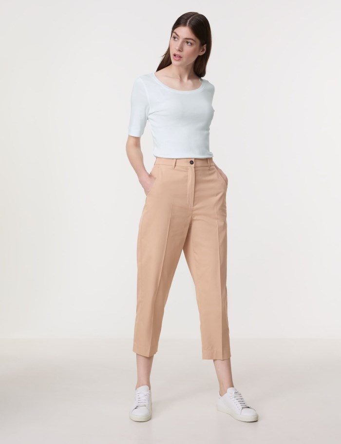 Gerry Weber Elegant trousers KIR꞉STY CITYSTYLE Bukser Beige | RCIW5762