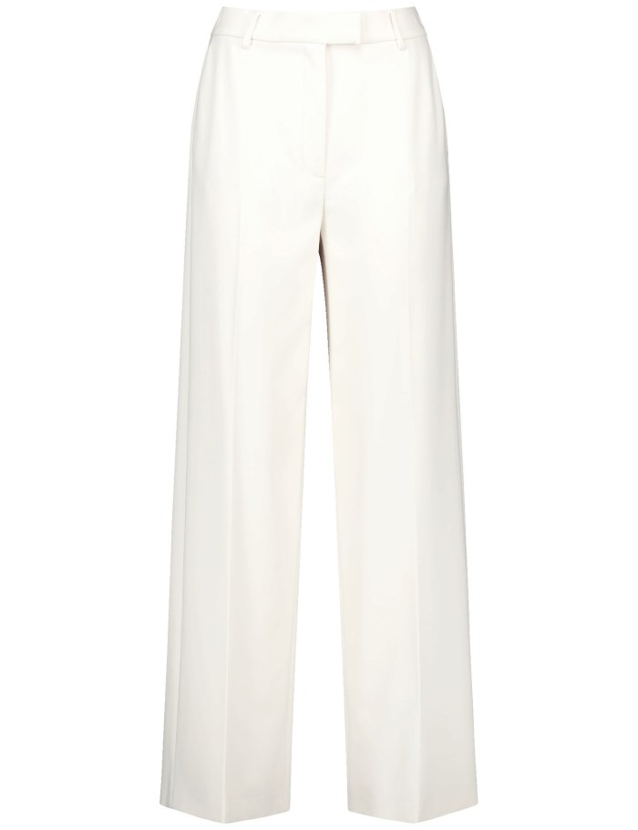 Gerry Weber Elegant trousers with a wide leg Bukser Hvite | FYQH3511