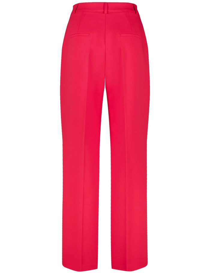 TAIFU Elegant trousers with a wide leg Bukser Rød | DSUQ1676