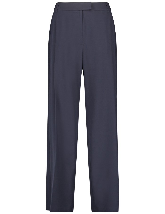 TAIFU Elegant trousers with a wide leg Bukser Blå | NKLL3376