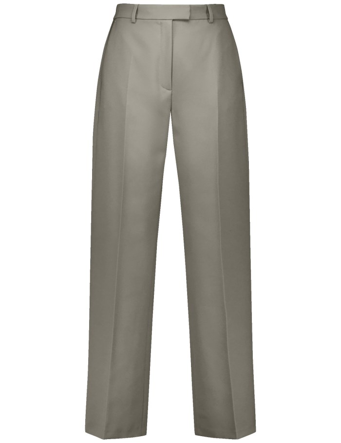 TAIFU Elegant trousers with a wide leg Bukser Brune | TKRD1735