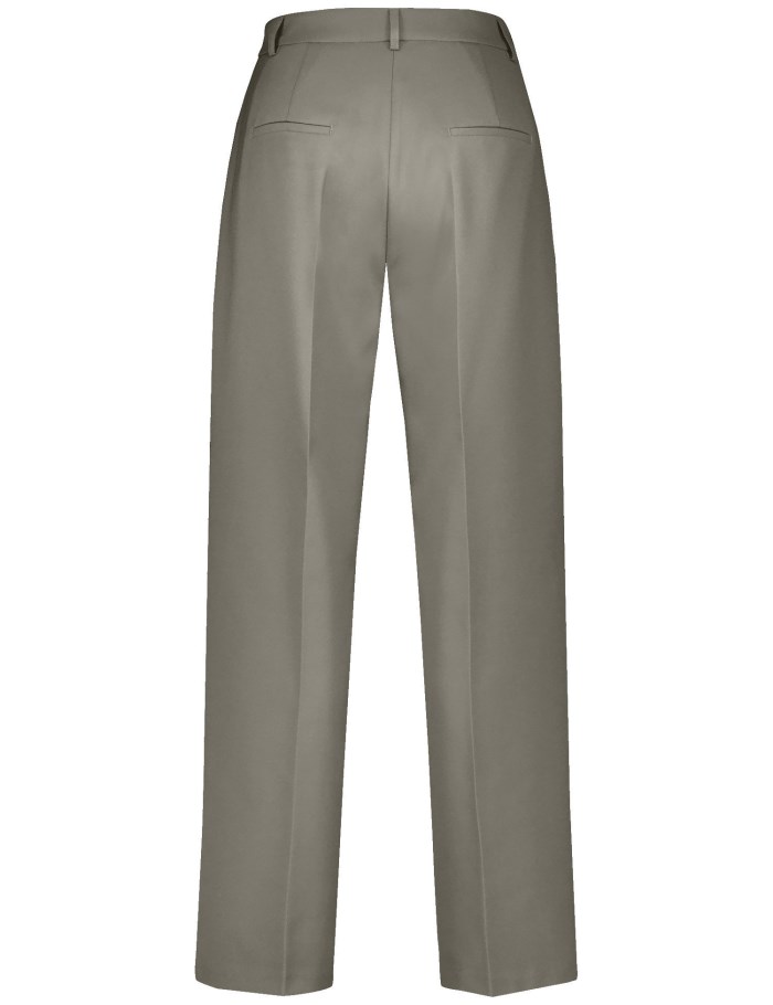 TAIFU Elegant trousers with a wide leg Bukser Brune | TKRD1735