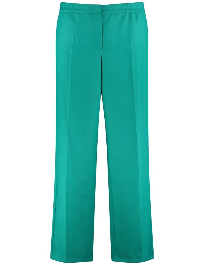 SAMOON Elegant trousers with a wide leg, Carlotta Bukser Blå | ULHU9202