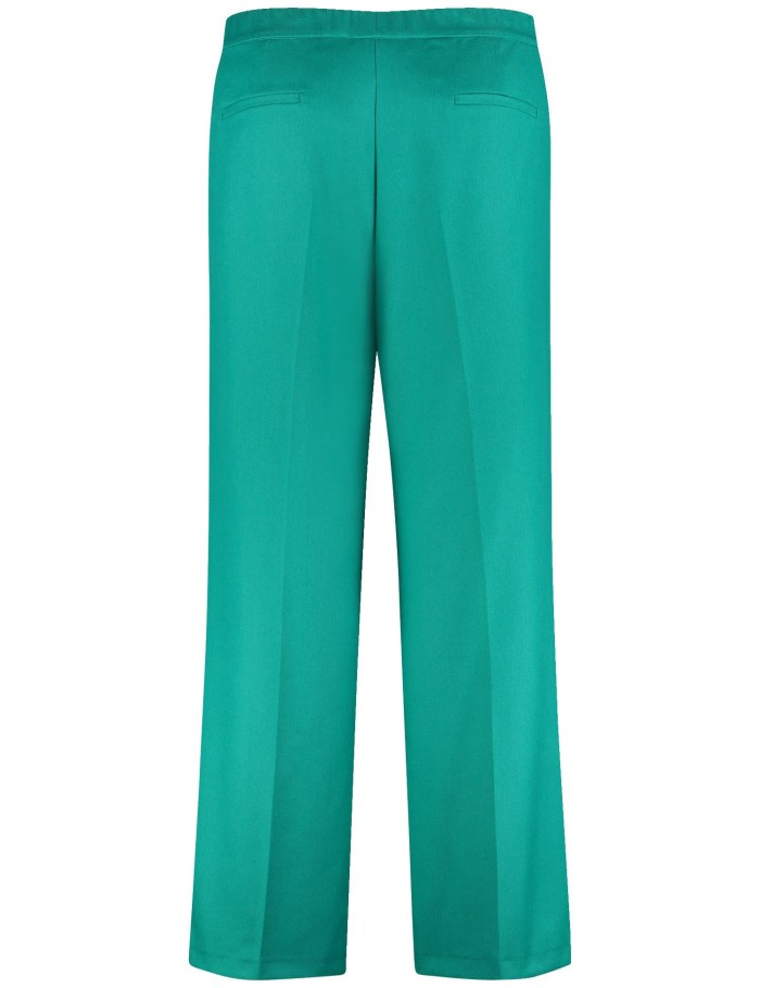 SAMOON Elegant trousers with a wide leg, Carlotta Bukser Blå | ULHU9202