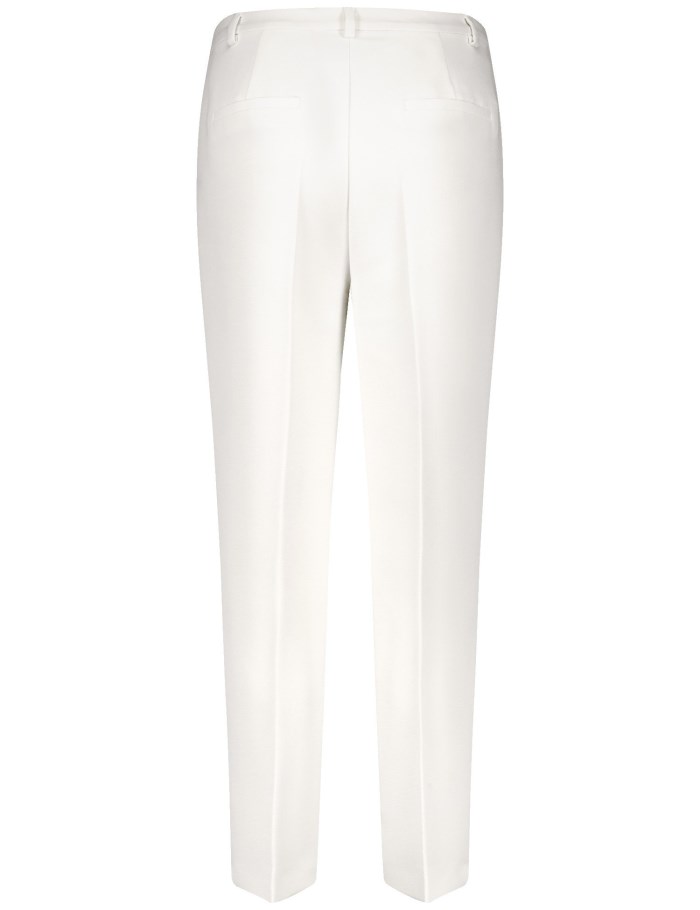 Gerry Weber Elegant trousers with pressed pleats Bukser Hvite | EPAD9390