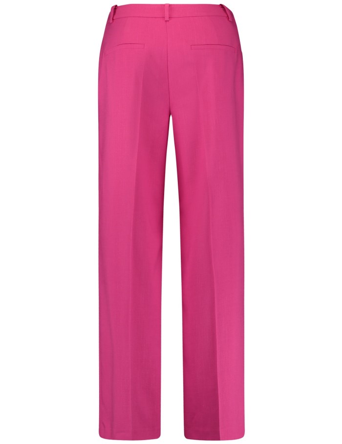 Gerry Weber Elegant trousers with pressed pleats Bukser Rosa | DJXU7687