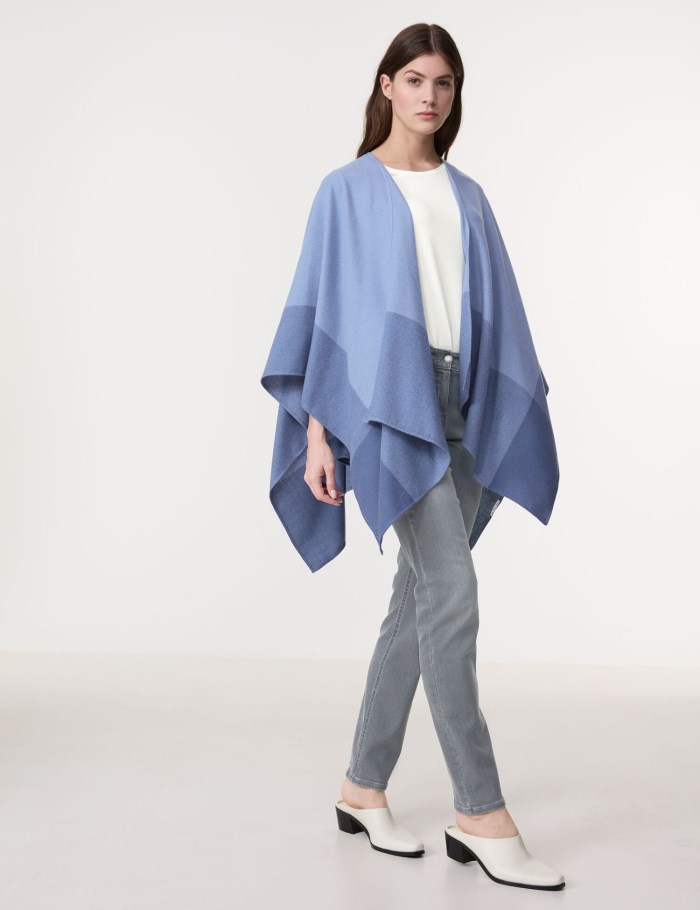 Gerry Weber Fashionable cape Skjerf Blå | YPKU3706