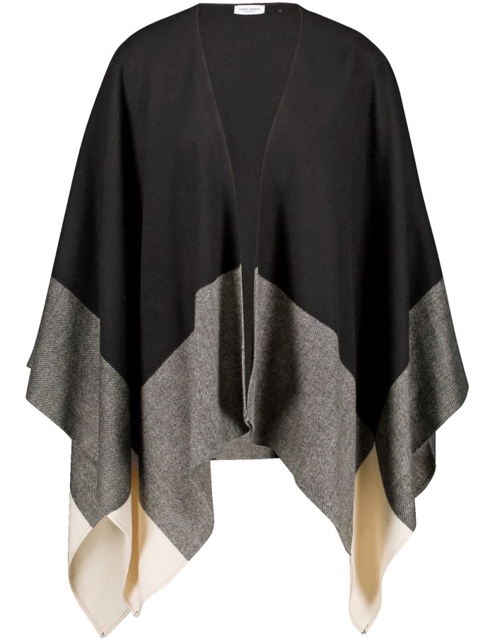 Gerry Weber Fashionable cape Skjerf Svarte | UJDC0377