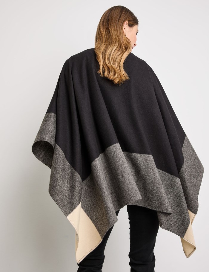 Gerry Weber Fashionable cape Skjerf Svarte | UJDC0377