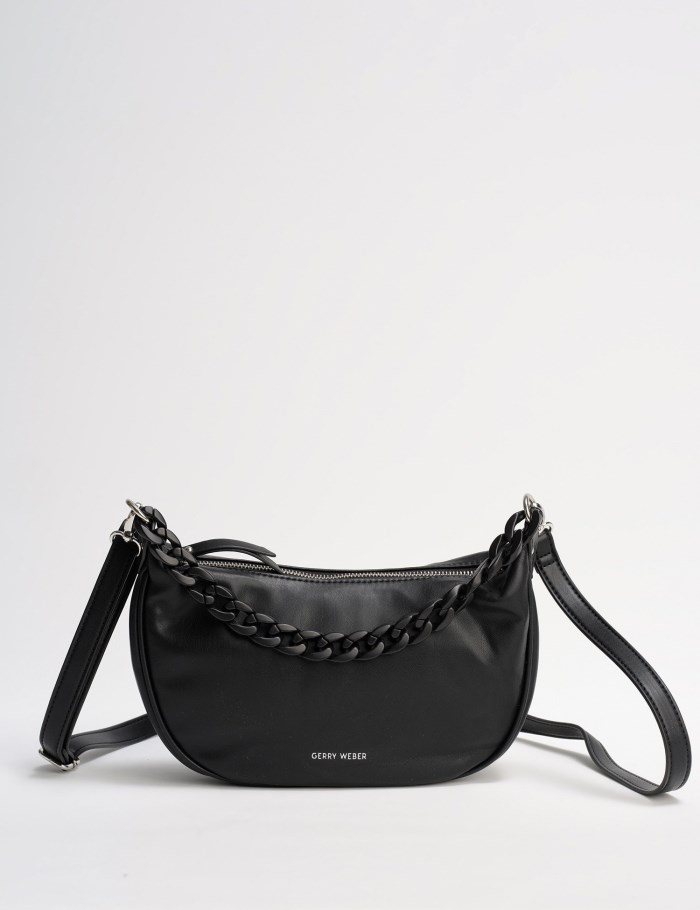 Gerry Weber Fashionable hobo bag with a chain detail Vesker Svarte | RJDS3693