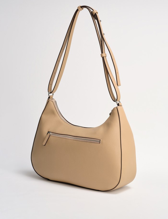 Gerry Weber Faux leather hobo bag Vesker Beige | NSTW2111