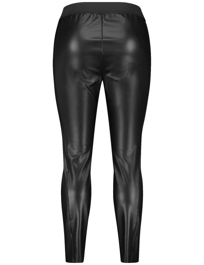 SAMOON Faux leather leggings, Lucy Bukser Svarte | ZVTK9218