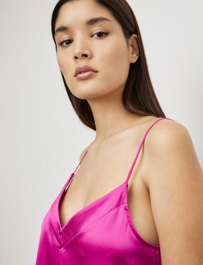 TAIFU Fine blouse top with spaghetti straps T-skjorte Rosa | HJWZ2696