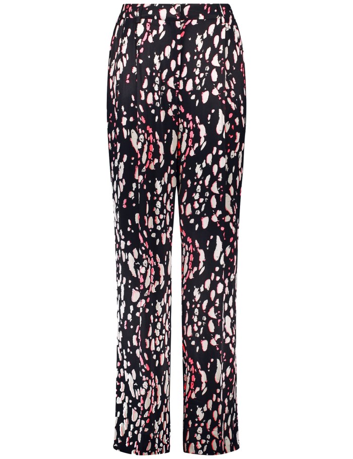 TAIFU Fine palazzo trousers with a wide leg Bukser Rosa | TAAT9221